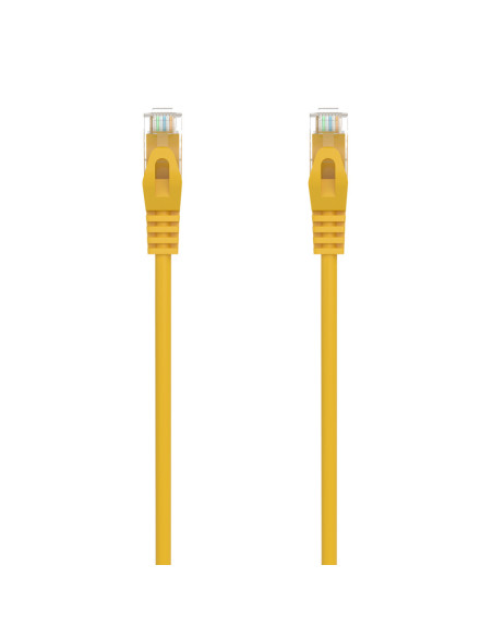 AISENS Cable de Red Latiguillo RJ45 LSZH Cat.6A 500 Mhz UTP AWG24, Amarillo, 1.0M