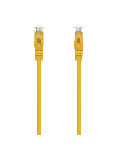 AISENS Cable de Red Latiguillo RJ45 LSZH Cat.6A 500 Mhz UTP AWG24, Amarillo, 1.5M