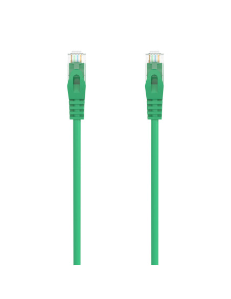 AISENS Cable de Red Latiguillo RJ45 LSZH Cat.6A 500 Mhz UTP AWG24, Verde, 0.5M
