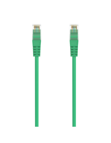 AISENS Cable de Red Latiguillo RJ45 LSZH Cat.6A 500 Mhz UTP AWG24, Verde, 1.5M