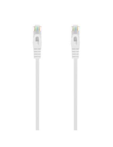 AISENS Cable de Red Latiguillo RJ45 LSZH Cat.6A 500 Mhz UTP AWG24, Blanco, 1.5M