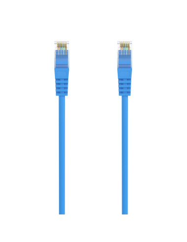 AISENS Cable de Red Latiguillo RJ45 LSZH Cat.6A 500 Mhz UTP AWG24, Azul, 1.0M