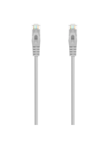 AISENS Cable de Red Latiguillo RJ45 LSZH Cat.6A 500 Mhz UTP AWG24, Gris, 20M