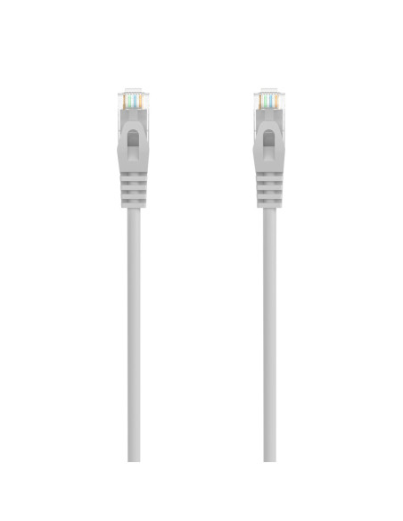AISENS Cable de Red Latiguillo RJ45 LSZH Cat.6A 500 Mhz UTP AWG24, Gris, 20M
