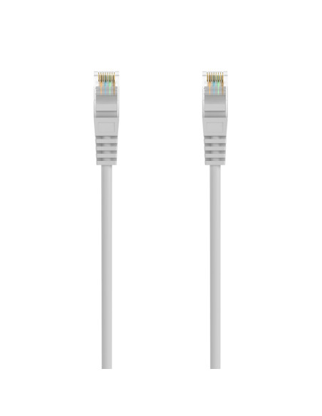AISENS Cable de Red Latiguillo RJ45 LSZH Cat.6A 500 Mhz UTP AWG24, Gris, 20M