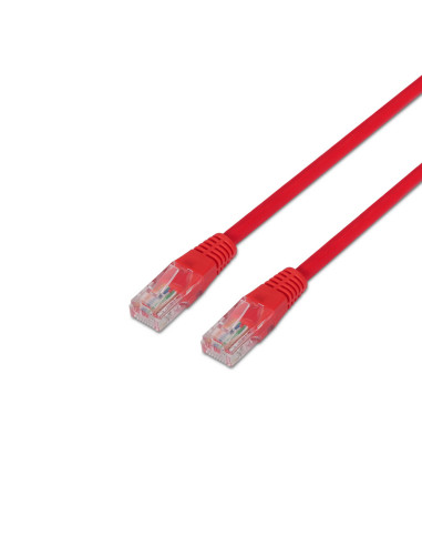 AISENS A135-0237 cable de red Rojo 0,5 m Cat6 U/UTP (UTP)