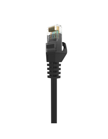 AISENS Cable de Red Latiguillo RJ45 LSZH Cat.6A 500 Mhz UTP AWG24, Negro, 25CM