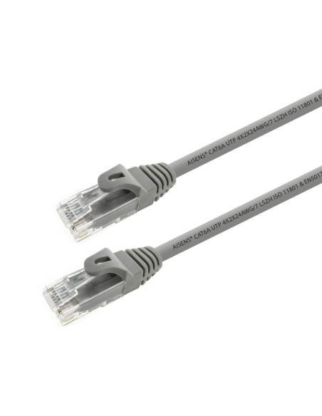 AISENS A145-0325 cable de red Gris 0,5 m Cat6a U/UTP (UTP)