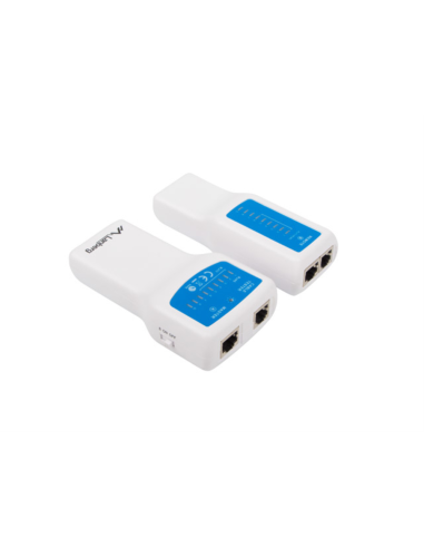 Lanberg NT-0402 comprobador de cables de red Comprobador de alimentación PoE Azul, Blanco