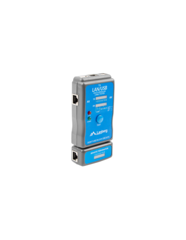 Lanberg NT-0403 comprobador de cables de red Comprobador de alimentación PoE Azul