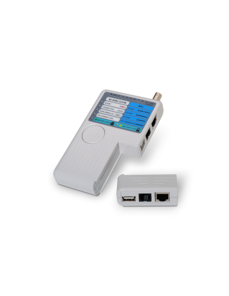 AISENS A142-0313 comprobador de cables de red Comprobador de cables UTP/STP Gris