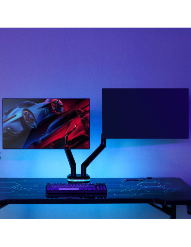 AISENS DT32TSR-297 soporte para monitor 81,3 cm (32") Escritorio Negro, Blanco