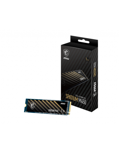 MSI SPATIUM M450 PCIe 4.0 NVMe M.2 1TB PCI Express 4.0 3D NAND