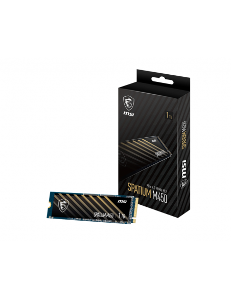 MSI SPATIUM M450 PCIe 4.0 NVMe M.2 1TB PCI Express 4.0 3D NAND