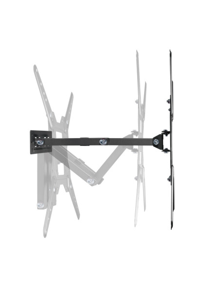 AISENS Soporte Eco Giratorio, Inclinable Para Monitor/TV 30kg (3 Pivotes) De 23-55, Negro