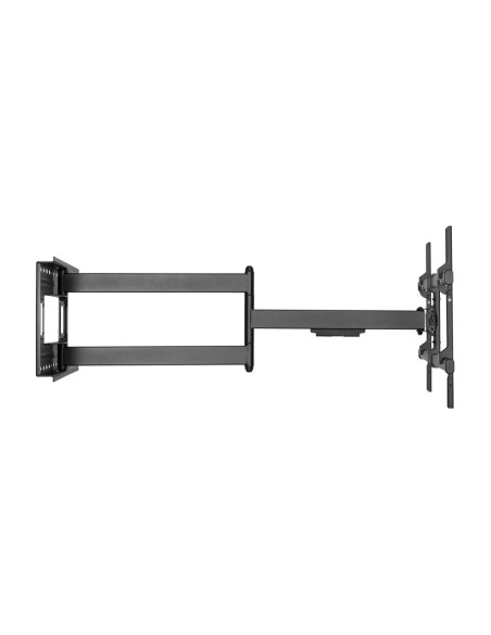 AISENS Soporte Pro Giratorio, Inclinable Y Nivelable Para Monitor/tv 50kg De 43-80, Negro