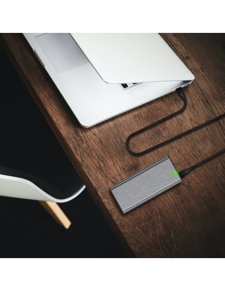 AISENS Cable USB 3.2 Gen2x2 20Gbps 8k@30Hz 5A 100W E-Marker, Tipo USB-C/M-USB-C/M, Negro, 2.0m