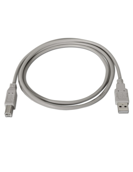 AISENS A101-0001 cable USB USB 2.0 1 m USB A USB B Beige