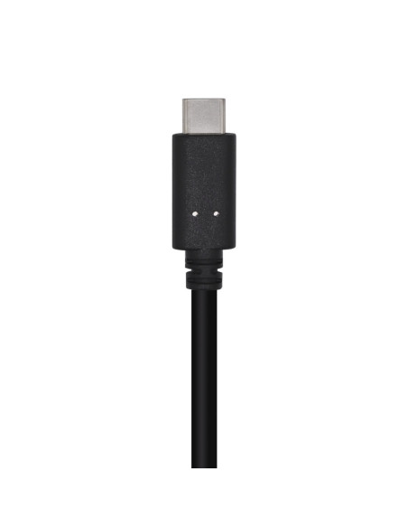 AISENS Cable USB 3.1 Gen 2 10 Gbps 3 A, Tipo C/M-A/M, Negro, 0.5m
