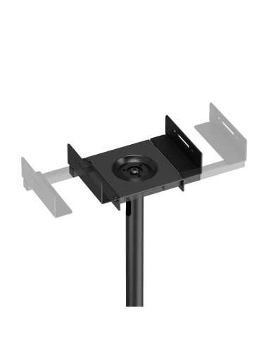 AISENS Soporte Universal De Suelo Giratorio E Inclinable Para Altavoces, Negro