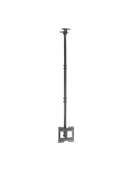 AISENS Soporte de techo giratorio, inclinable, extensible para monitor/TV 50kg de 23”-43”, Negro