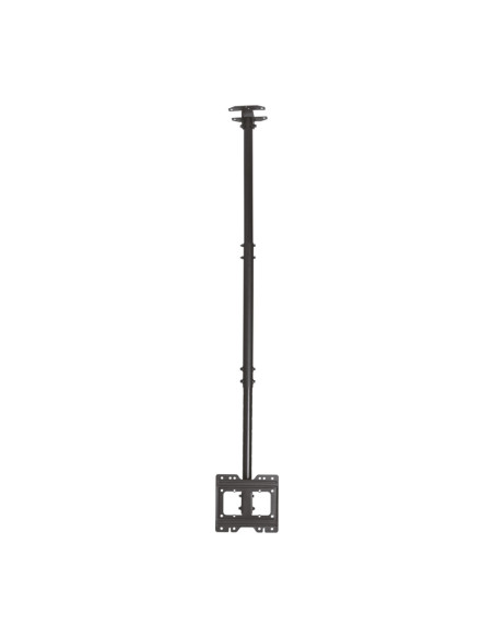 AISENS Soporte de techo giratorio, inclinable, extensible para monitor/TV 50kg de 23”-43”, Negro