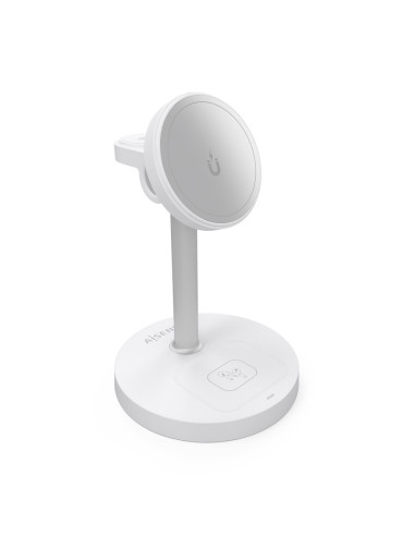 AISENS ASCH-15W3WC065-W cargador de dispositivo móvil Auriculares, Smartphone, Reloj inteligente Cargador inalámbrico Interior
