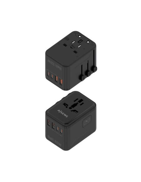 AISENS ASPS-2A2C08-BK cargador de dispositivo móvil Corriente alterna Carga rápida Interior
