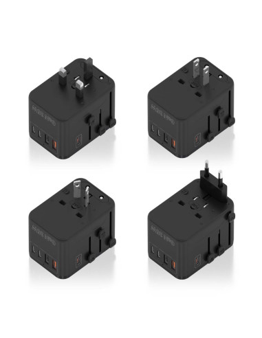AISENS ASPS-2A3C09-BK cargador de dispositivo móvil Corriente alterna Carga rápida Interior