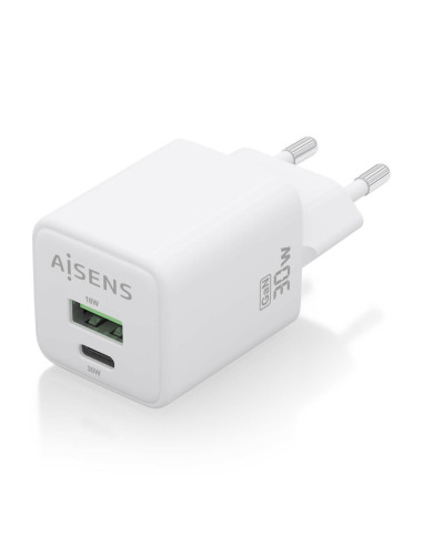 AISENS ASCH-30W2P037-W cargador de dispositivo móvil Universal Corriente alterna Carga rápida Interior