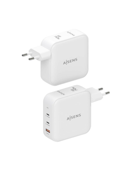 AISENS ASCH-140W3P030-W cargador de dispositivo móvil Universal Corriente alterna Carga rápida Interior