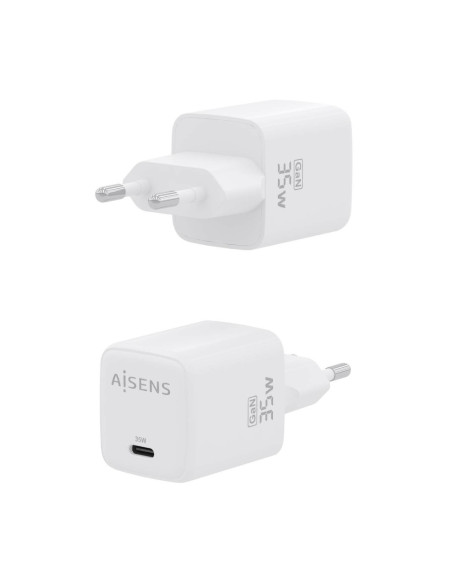 AISENS ASCH-35W1P016-W cargador de dispositivo móvil Universal Corriente alterna Carga rápida Interior