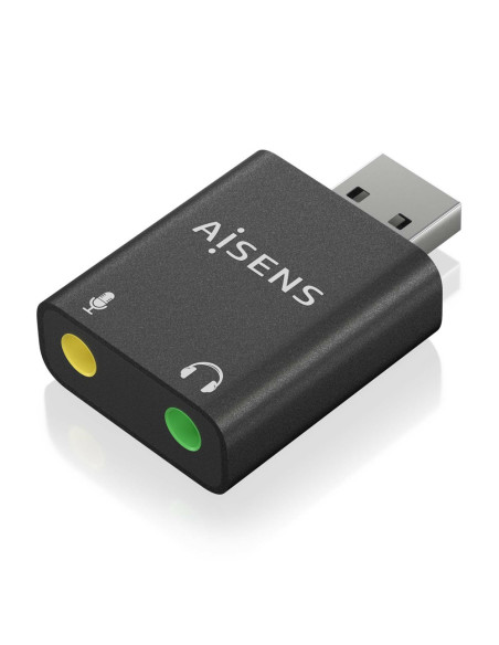 AISENS A106-0768 cambiador de género para cable 2x 3.5 mm