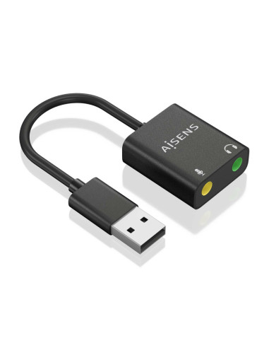 AISENS A106-0769 cambiador de género para cable 2x 3.5 mm