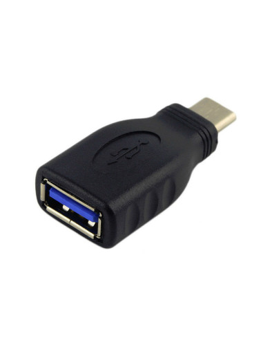 AISENS A108-0323 cambiador de género para cable USB-C USB-A Negro