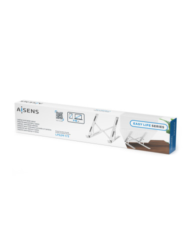 AISENS Soporte de Sobremesa Ajustable para Portatil / Tablet, Plata
