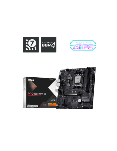 MSI PRO B840M-B placa base AMD B840 Zócalo AM5 micro ATX