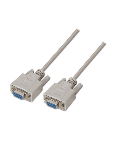 AISENS A112-0066 cable de serie Beige 1,8 m DB9