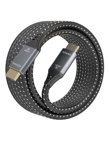 AISENS A150-0876 cable HDMI 5 m HDMI tipo A (Estándar) Negro, Gris