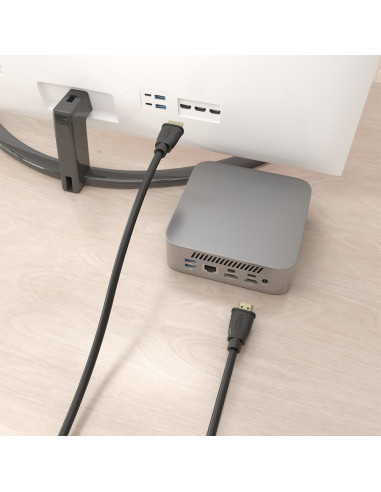 AISENS Cable HDMI V2.1 CCS Ultra Alta Velocidad / HEC 8K@60Hz 48Gbps, A/M-A/M, Negro, 0.5m