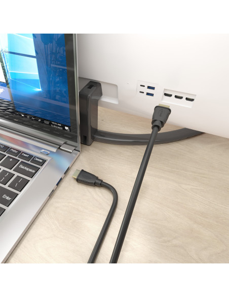 AISENS Cable HDMI V2.1 CCS Ultra Alta Velocidad / HEC 8K@60Hz 48Gbps, A/M-A/M, Negro, 2.0m