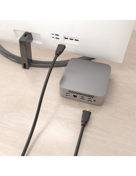 AISENS Cable HDMI V2.1 CCS Ultra Alta Velocidad / HEC 8K@60Hz 48Gbps, A/M-A/M, Negro, 2.0m