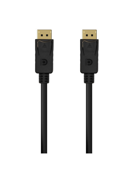 AISENS Cable DISPLAYPORT V1.2 4K@60Hz, DP/M-DP/M, Negro, 0.5M