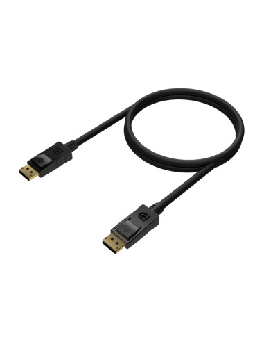 AISENS Cable DISPLAYPORT V1.2 4K@60Hz, DP/M-DP/M, Negro, 0.5M