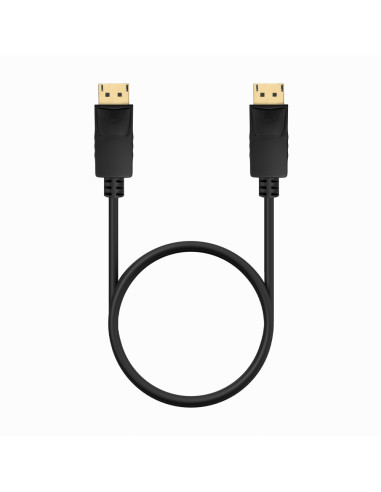 AISENS Cable DISPLAYPORT V1.2 CCS 4K@60Hz, DP/M-DP/M, Negro, 0.5m