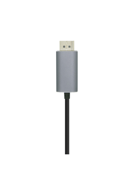 AISENS Cable conversor USB-C a Displayport 4K@60HZ, USB-C/M-DP/M, Negro, 1.8m