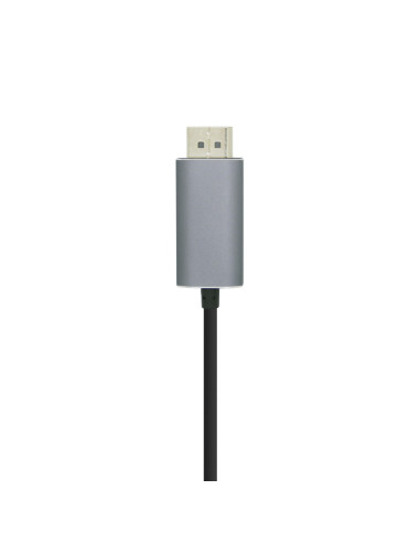 AISENS Cable conversor USB-C a Displayport 4K@60HZ, USB-C/M-DP/M, Negro, 0.8m