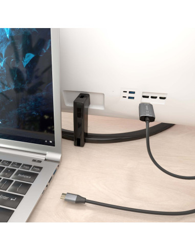 AISENS A109-0880 adaptador de cable de vídeo 1,8 m USB Tipo C