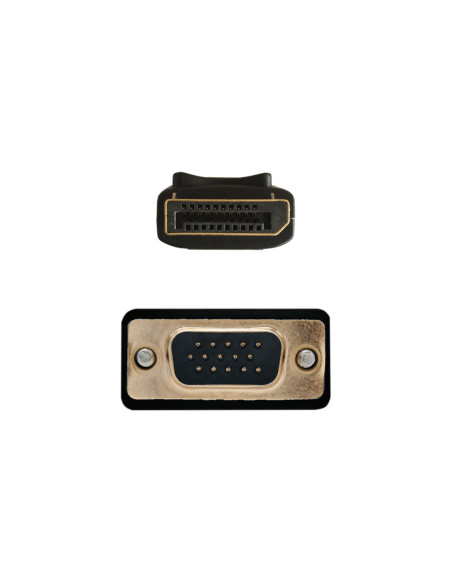 AISENS A125-0365 adaptador de cable de vídeo 2 m DisplayPort VGA D-SUB Negro