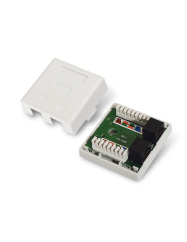AISENS A139-0302 caja de conexiones de red Cat6 Blanco